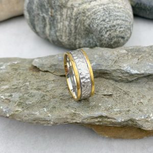 Hochzeitsringe Bicolor, verschiedene Breiten lieferbar