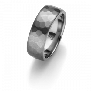 Tantalumring mit Hammerschlag, einzigartig, meisterlich, verschiedene Maße möglich