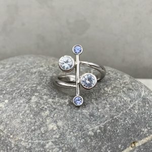 Saphir Ring Weißgold