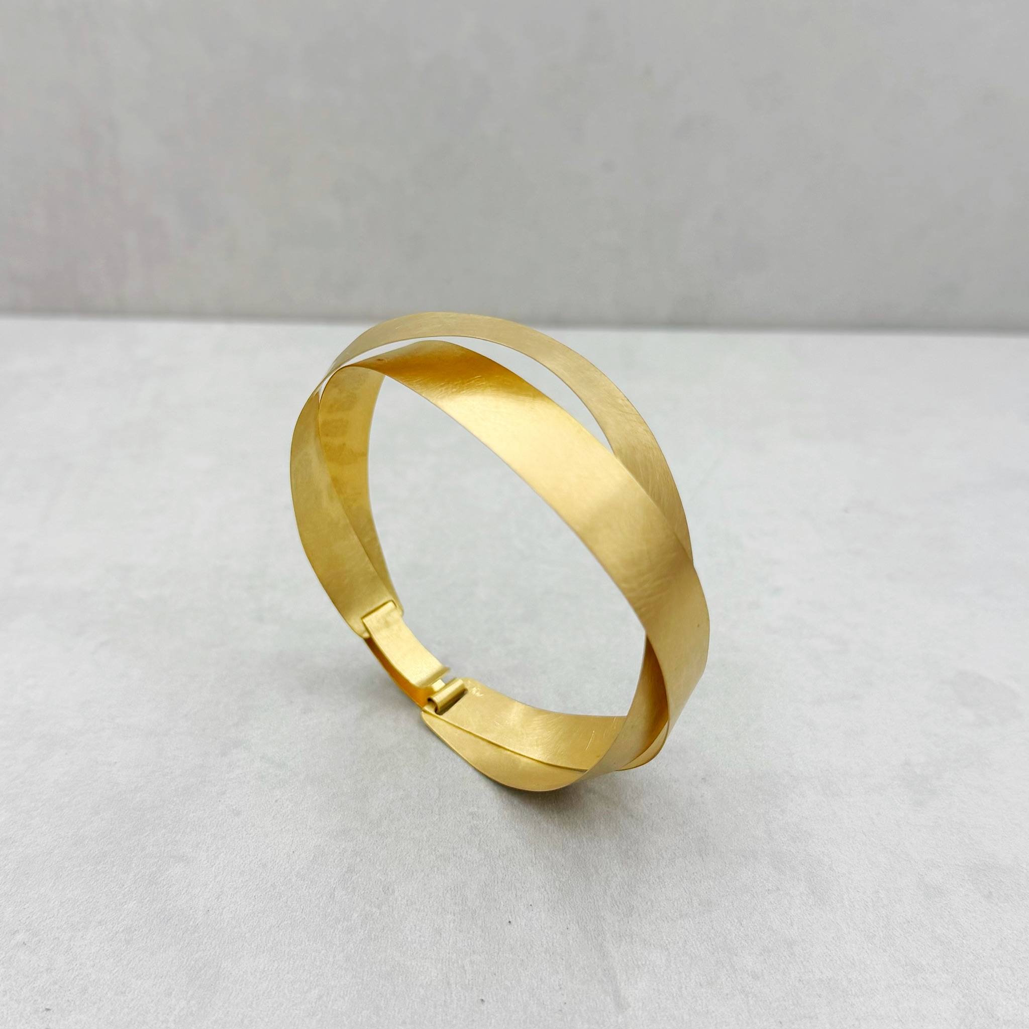 Geflochtener Gold Armreif – Bild 13