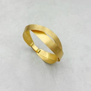 Geflochtener Gold Armreif