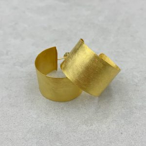 Breite Gold Creolen