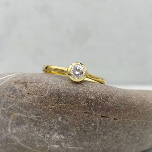 Viertelkaräter Solitär-Ring