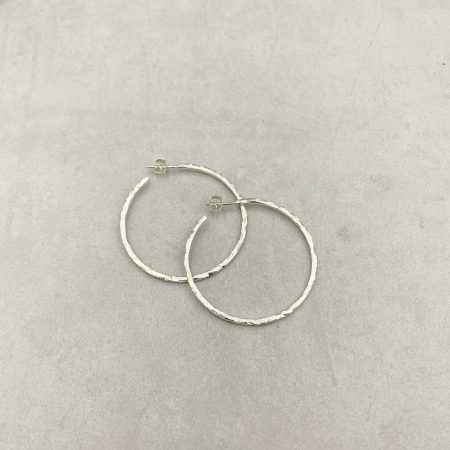 "Twig" Creole Medium Silber