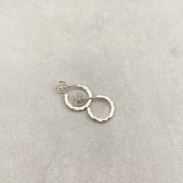 "Twig" Creole Mini Silber