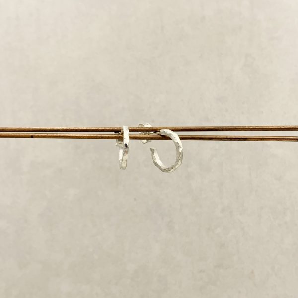 "Twig" Creole Mini Silber – Bild 4