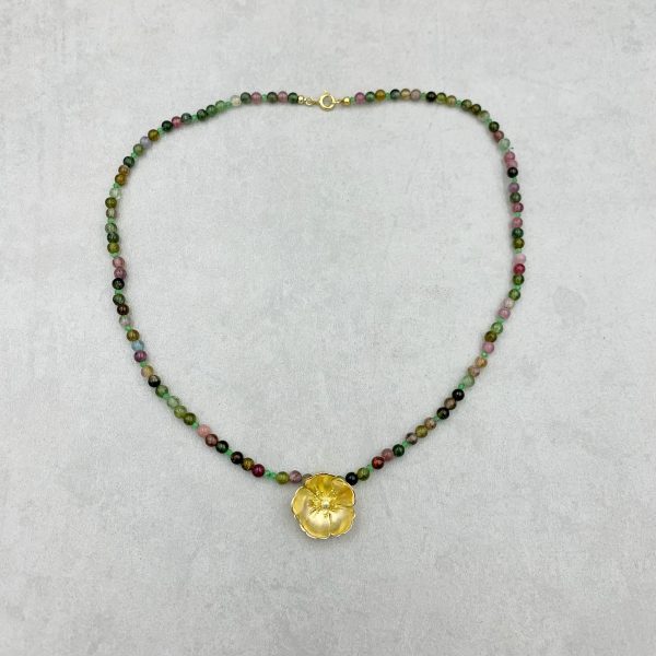 Butterblume Turmalin Collier – Bild 2