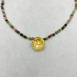 Butterblume Turmalin Collier