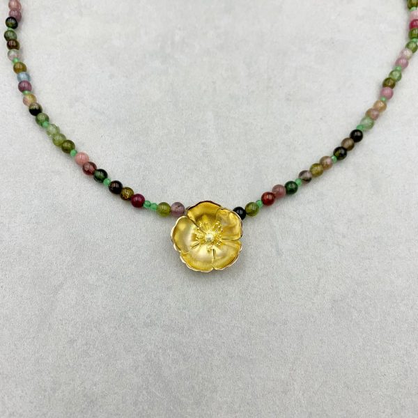 Butterblume Turmalin Collier