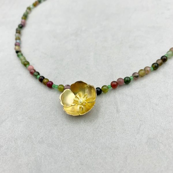 Butterblume Turmalin Collier – Bild 4