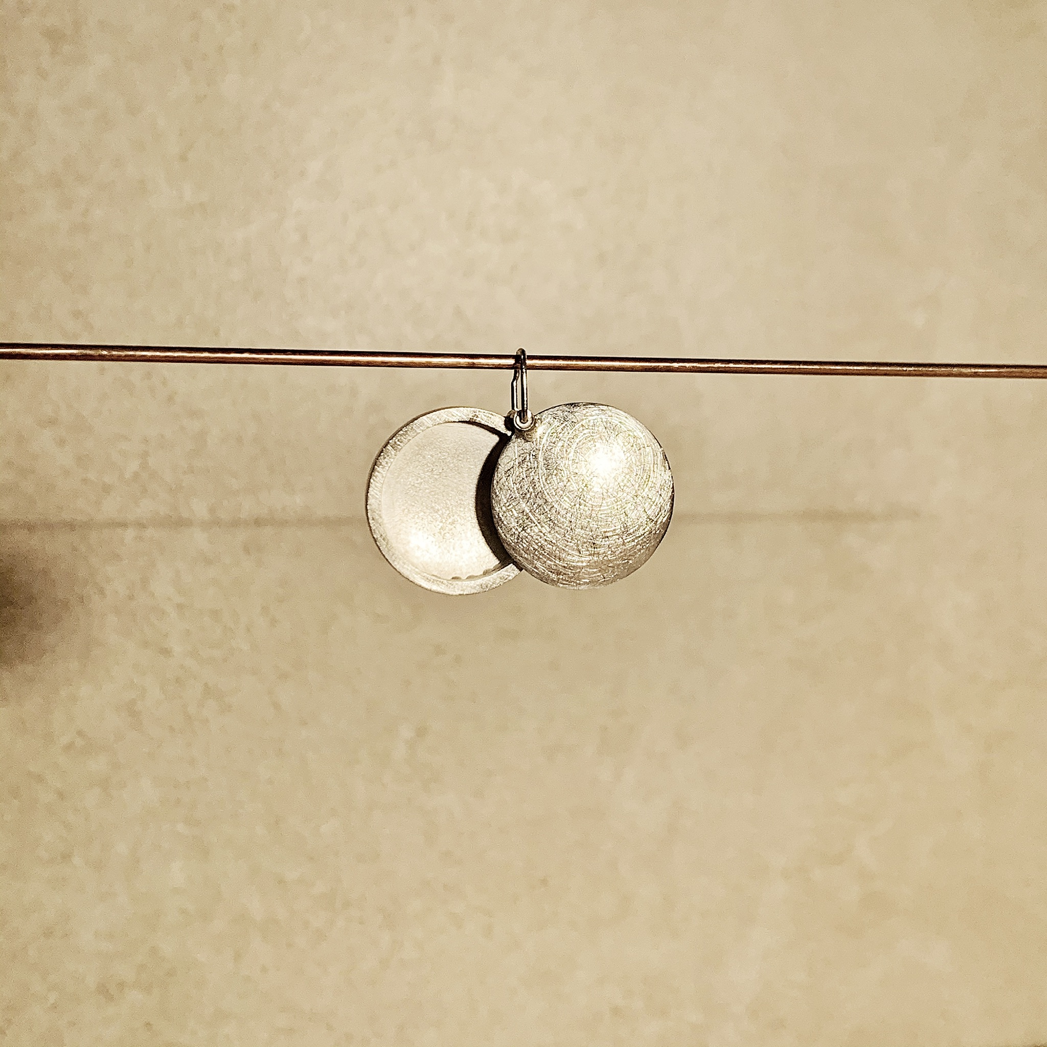 Weißgold Medaillon - "Eismatt" – Bild 7