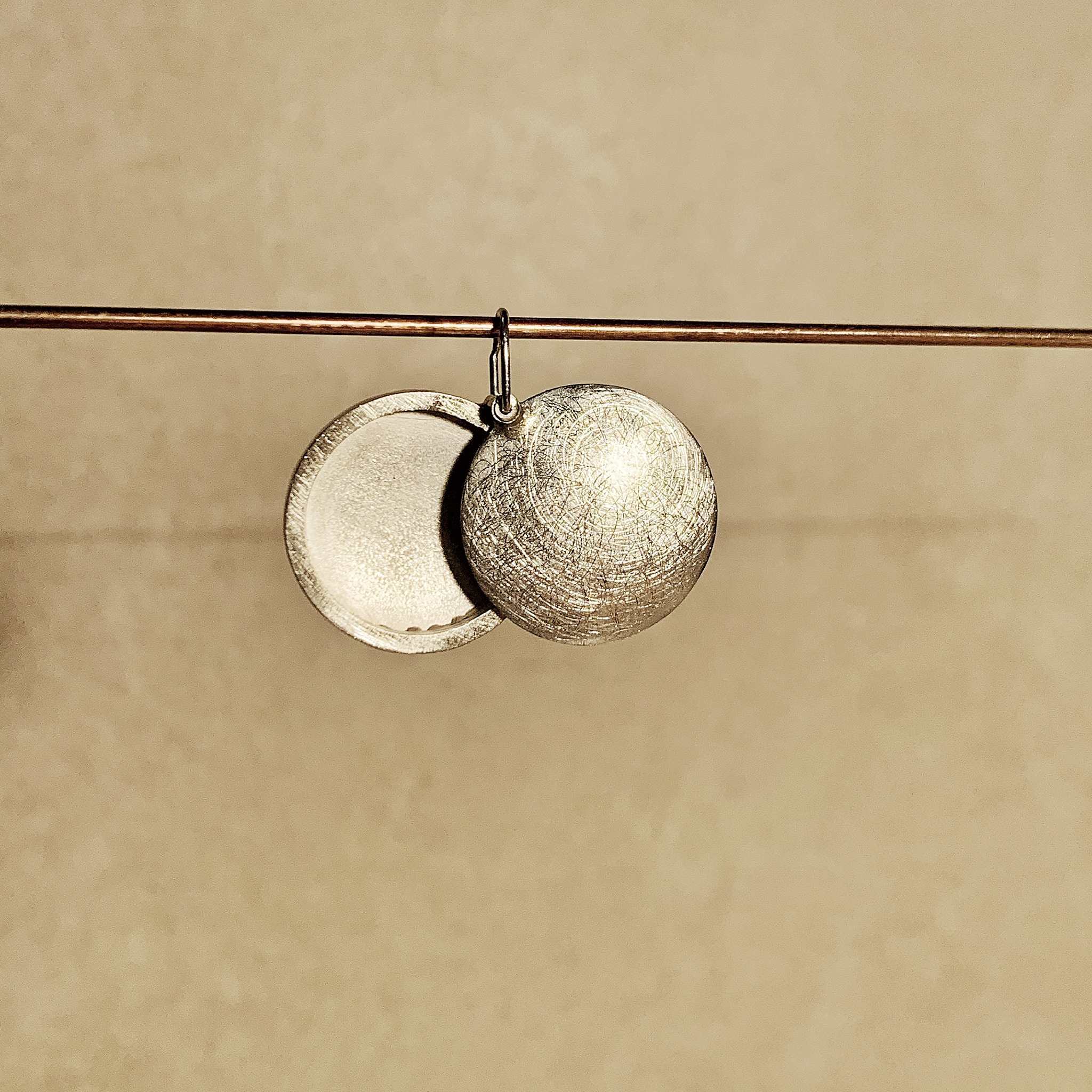 Weißgold Medaillon - "Eismatt" – Bild 8