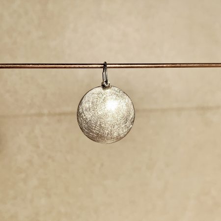 Weißgold Medaillon - "Eismatt"