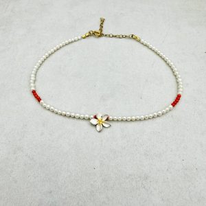 Fußkettchen - Frangipani Koralle