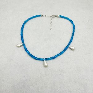 Fußkettchen - Silber Apatith