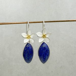 Frangipani - Lapislazuli Ohrhänger